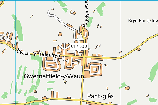 CH7 5DU map - OS VectorMap District (Ordnance Survey) CH7 5DU map - OS VectorMap District (Ordnance Survey)