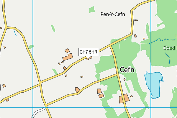 CH7 5HR map - OS VectorMap District (Ordnance Survey) CH7 5HR map - OS VectorMap District (Ordnance Survey)