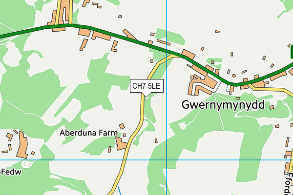 CH7 5LE map - OS VectorMap District (Ordnance Survey) CH7 5LE map - OS VectorMap District (Ordnance Survey)