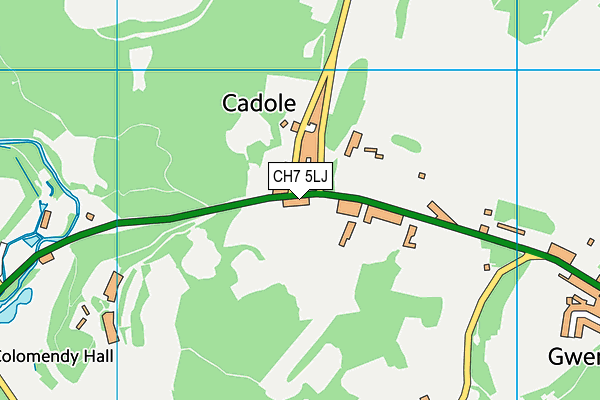 CH7 5LJ map - OS VectorMap District (Ordnance Survey) CH7 5LJ map - OS VectorMap District (Ordnance Survey)
