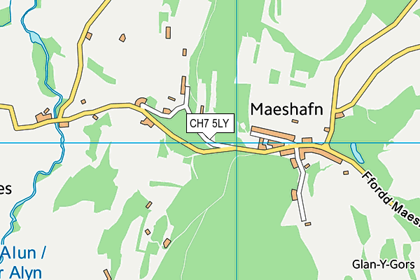CH7 5LY map - OS VectorMap District (Ordnance Survey) CH7 5LY map - OS VectorMap District (Ordnance Survey)