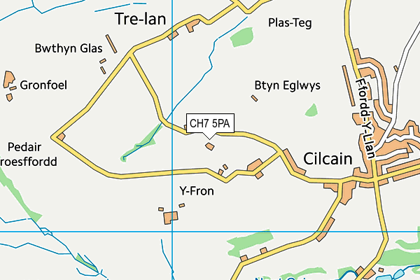 CH7 5PA map - OS VectorMap District (Ordnance Survey) CH7 5PA map - OS VectorMap District (Ordnance Survey)
