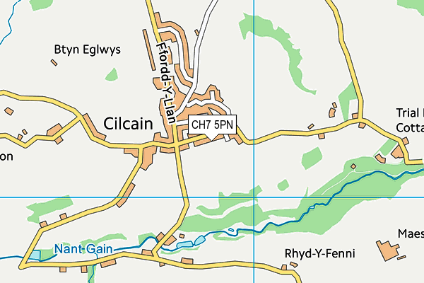 CH7 5PN map - OS VectorMap District (Ordnance Survey) CH7 5PN map - OS VectorMap District (Ordnance Survey)