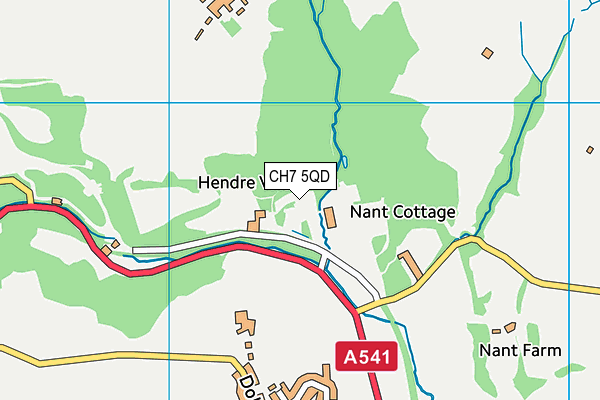 CH7 5QD map - OS VectorMap District (Ordnance Survey) CH7 5QD map - OS VectorMap District (Ordnance Survey)