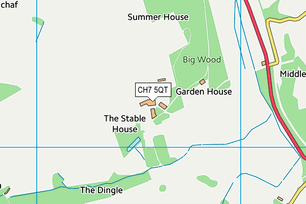 CH7 5QT map - OS VectorMap District (Ordnance Survey) CH7 5QT map - OS VectorMap District (Ordnance Survey)