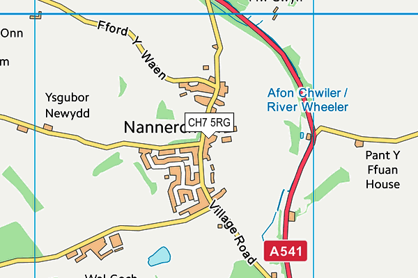 CH7 5RG map - OS VectorMap District (Ordnance Survey) CH7 5RG map - OS VectorMap District (Ordnance Survey)