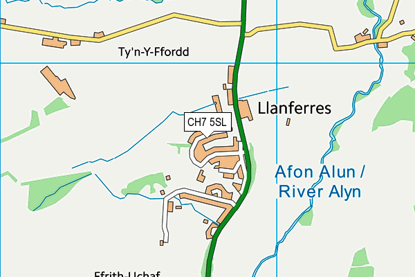 CH7 5SL map - OS VectorMap District (Ordnance Survey) CH7 5SL map - OS VectorMap District (Ordnance Survey)