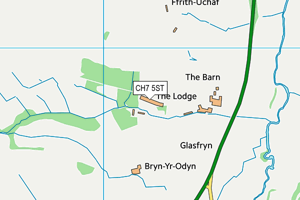 CH7 5ST map - OS VectorMap District (Ordnance Survey) CH7 5ST map - OS VectorMap District (Ordnance Survey)