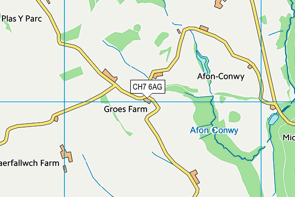 CH7 6AG map - OS VectorMap District (Ordnance Survey) CH7 6AG map - OS VectorMap District (Ordnance Survey)
