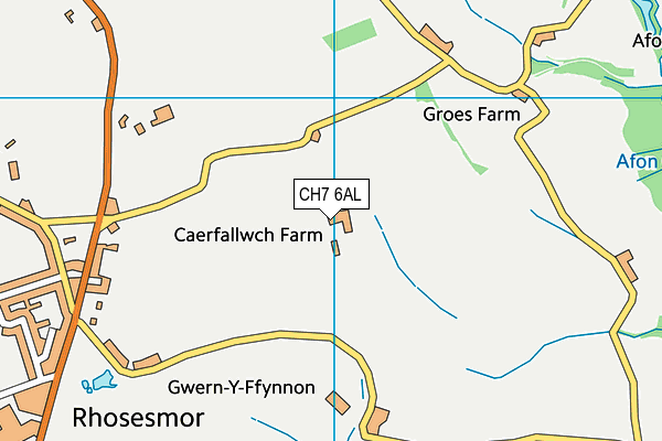 CH7 6AL map - OS VectorMap District (Ordnance Survey) CH7 6AL map - OS VectorMap District (Ordnance Survey)