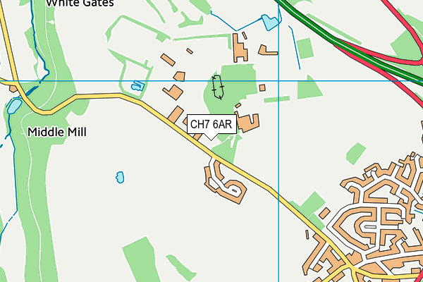 CH7 6AR map - OS VectorMap District (Ordnance Survey) CH7 6AR map - OS VectorMap District (Ordnance Survey)