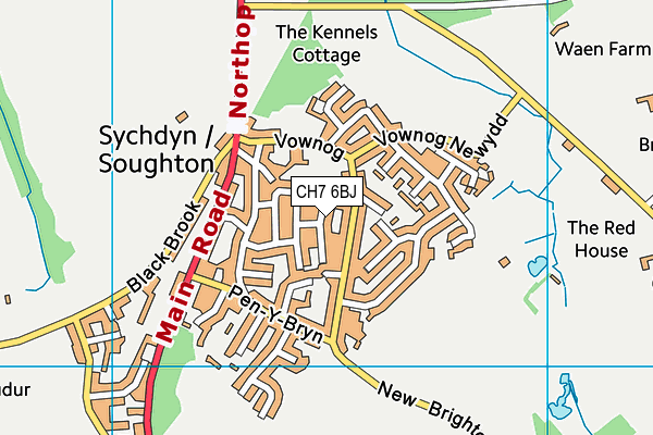 CH7 6BJ map - OS VectorMap District (Ordnance Survey) CH7 6BJ map - OS VectorMap District (Ordnance Survey)