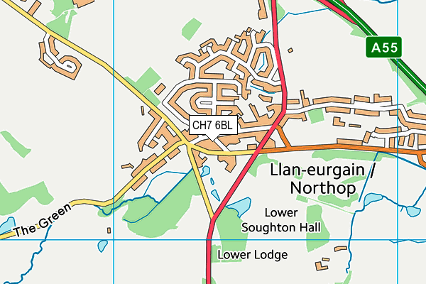 CH7 6BL map - OS VectorMap District (Ordnance Survey) CH7 6BL map - OS VectorMap District (Ordnance Survey)