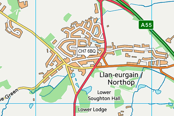 CH7 6BQ map - OS VectorMap District (Ordnance Survey) CH7 6BQ map - OS VectorMap District (Ordnance Survey)