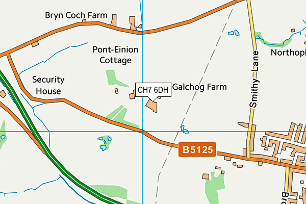 CH7 6DH map - OS VectorMap District (Ordnance Survey) CH7 6DH map - OS VectorMap District (Ordnance Survey)