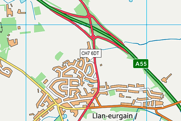 CH7 6DT map - OS VectorMap District (Ordnance Survey) CH7 6DT map - OS VectorMap District (Ordnance Survey)