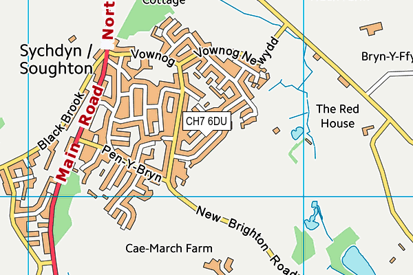 CH7 6DU map - OS VectorMap District (Ordnance Survey) CH7 6DU map - OS VectorMap District (Ordnance Survey)