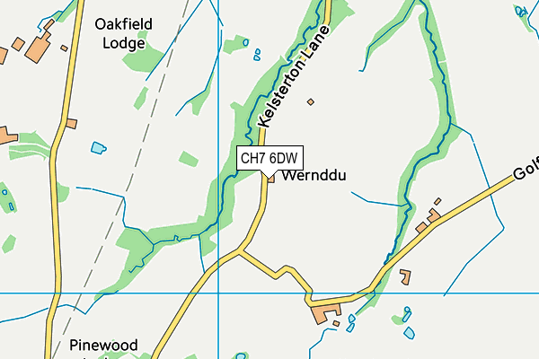 CH7 6DW map - OS VectorMap District (Ordnance Survey) CH7 6DW map - OS VectorMap District (Ordnance Survey)
