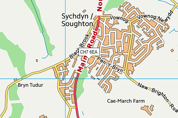 CH7 6EA map - OS VectorMap District (Ordnance Survey) CH7 6EA map - OS VectorMap District (Ordnance Survey)