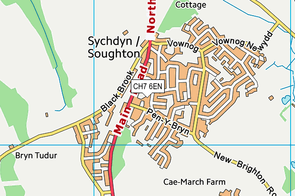 CH7 6EN map - OS VectorMap District (Ordnance Survey) CH7 6EN map - OS VectorMap District (Ordnance Survey)