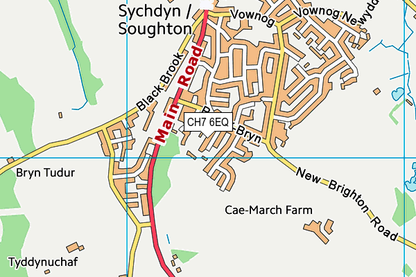 CH7 6EQ map - OS VectorMap District (Ordnance Survey) CH7 6EQ map - OS VectorMap District (Ordnance Survey)