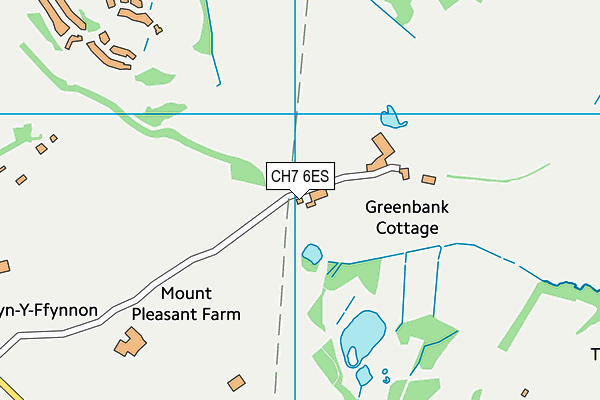 CH7 6ES map - OS VectorMap District (Ordnance Survey) CH7 6ES map - OS VectorMap District (Ordnance Survey)