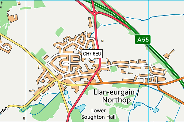 CH7 6EU map - OS VectorMap District (Ordnance Survey) CH7 6EU map - OS VectorMap District (Ordnance Survey)