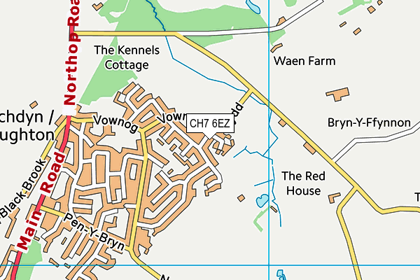 CH7 6EZ map - OS VectorMap District (Ordnance Survey) CH7 6EZ map - OS VectorMap District (Ordnance Survey)