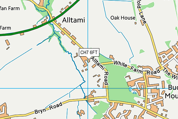 CH7 6FT map - OS VectorMap District (Ordnance Survey) CH7 6FT map - OS VectorMap District (Ordnance Survey)