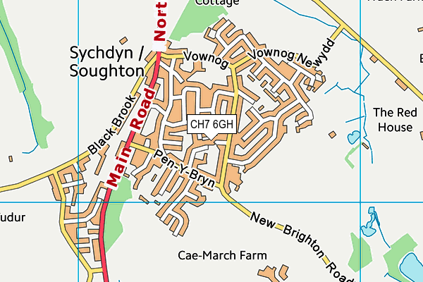 CH7 6GH map - OS VectorMap District (Ordnance Survey) CH7 6GH map - OS VectorMap District (Ordnance Survey)