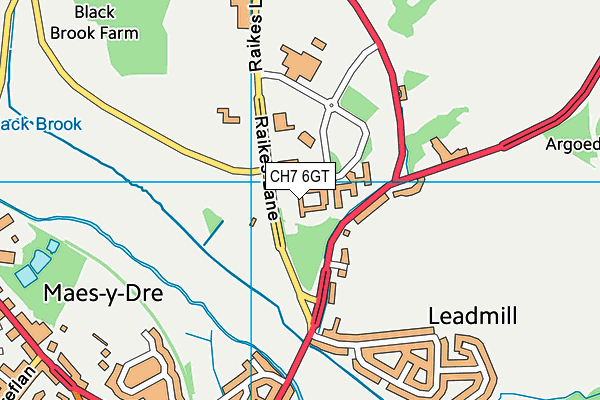 CH7 6GT map - OS VectorMap District (Ordnance Survey) CH7 6GT map - OS VectorMap District (Ordnance Survey)