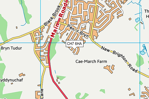CH7 6HA map - OS VectorMap District (Ordnance Survey) CH7 6HA map - OS VectorMap District (Ordnance Survey)