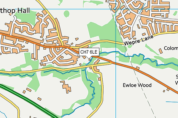 CH7 6LE map - OS VectorMap District (Ordnance Survey) CH7 6LE map - OS VectorMap District (Ordnance Survey)