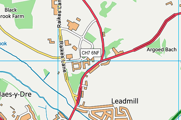 CH7 6NF map - OS VectorMap District (Ordnance Survey) CH7 6NF map - OS VectorMap District (Ordnance Survey)