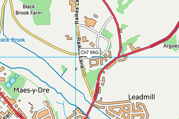 CH7 6NG map - OS VectorMap District (Ordnance Survey) CH7 6NG map - OS VectorMap District (Ordnance Survey)