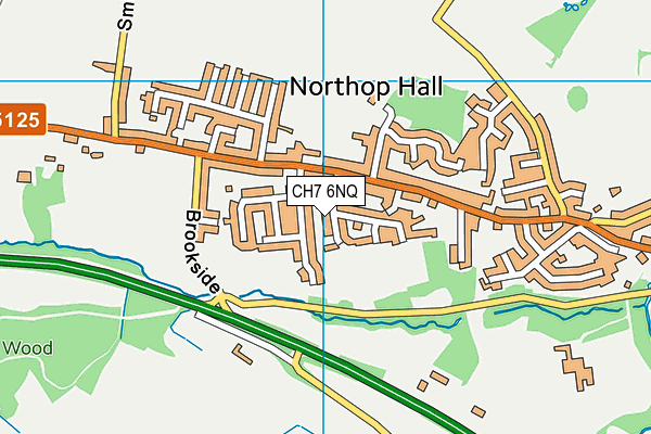 CH7 6NQ map - OS VectorMap District (Ordnance Survey) CH7 6NQ map - OS VectorMap District (Ordnance Survey)