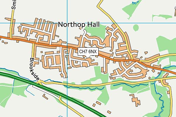 CH7 6NX map - OS VectorMap District (Ordnance Survey) CH7 6NX map - OS VectorMap District (Ordnance Survey)