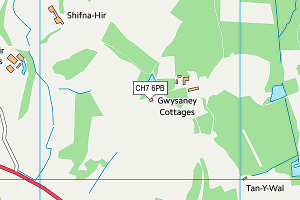 CH7 6PB map - OS VectorMap District (Ordnance Survey) CH7 6PB map - OS VectorMap District (Ordnance Survey)