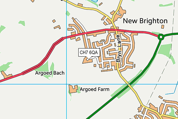 CH7 6QA map - OS VectorMap District (Ordnance Survey) CH7 6QA map - OS VectorMap District (Ordnance Survey)