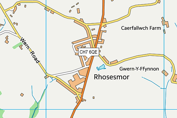 CH7 6QE map - OS VectorMap District (Ordnance Survey) CH7 6QE map - OS VectorMap District (Ordnance Survey)