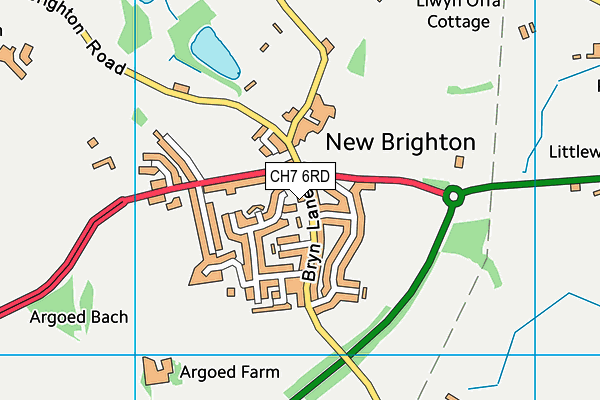 CH7 6RD map - OS VectorMap District (Ordnance Survey) CH7 6RD map - OS VectorMap District (Ordnance Survey)