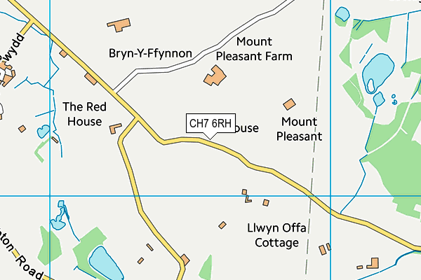 CH7 6RH map - OS VectorMap District (Ordnance Survey) CH7 6RH map - OS VectorMap District (Ordnance Survey)