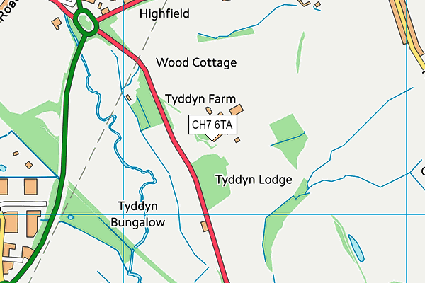 CH7 6TA map - OS VectorMap District (Ordnance Survey) CH7 6TA map - OS VectorMap District (Ordnance Survey)
