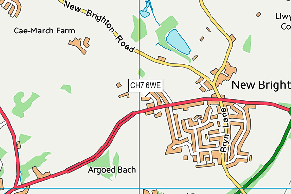 CH7 6WE map - OS VectorMap District (Ordnance Survey) CH7 6WE map - OS VectorMap District (Ordnance Survey)