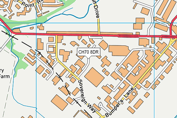 CH70 8DR map - OS VectorMap District (Ordnance Survey) CH70 8DR map - OS VectorMap District (Ordnance Survey)