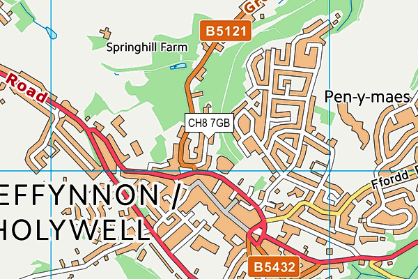 CH8 7GB map - OS VectorMap District (Ordnance Survey) CH8 7GB map - OS VectorMap District (Ordnance Survey)