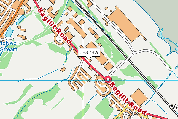 CH8 7HW map - OS VectorMap District (Ordnance Survey) CH8 7HW map - OS VectorMap District (Ordnance Survey)