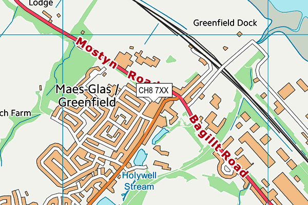 CH8 7XX map - OS VectorMap District (Ordnance Survey) CH8 7XX map - OS VectorMap District (Ordnance Survey)