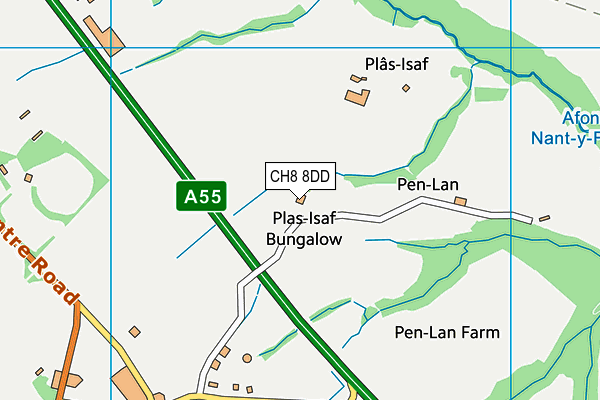 CH8 8DD map - OS VectorMap District (Ordnance Survey) CH8 8DD map - OS VectorMap District (Ordnance Survey)