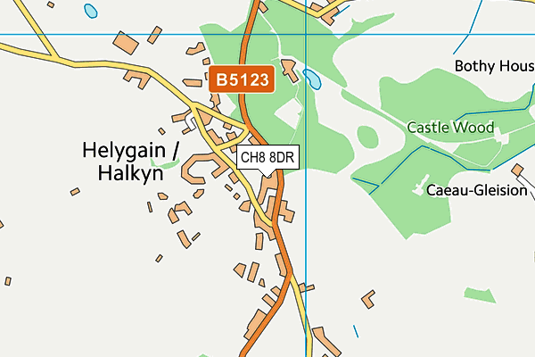 CH8 8DR map - OS VectorMap District (Ordnance Survey) CH8 8DR map - OS VectorMap District (Ordnance Survey)